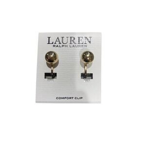 Lauren Ralph Lauren Gold Ball Clip On Earrings